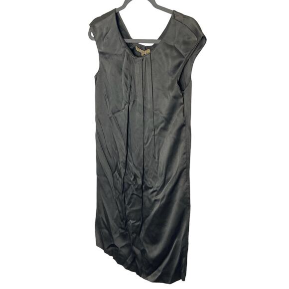 Michael Kors Designer Line Mini Shift Dress Cap Sleeve Pleated Made in Italy Sz6 - Picture 2 of 6